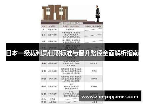 日本一级裁判员任职标准与晋升路径全面解析指南