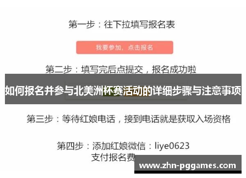 如何报名并参与北美洲杯赛活动的详细步骤与注意事项